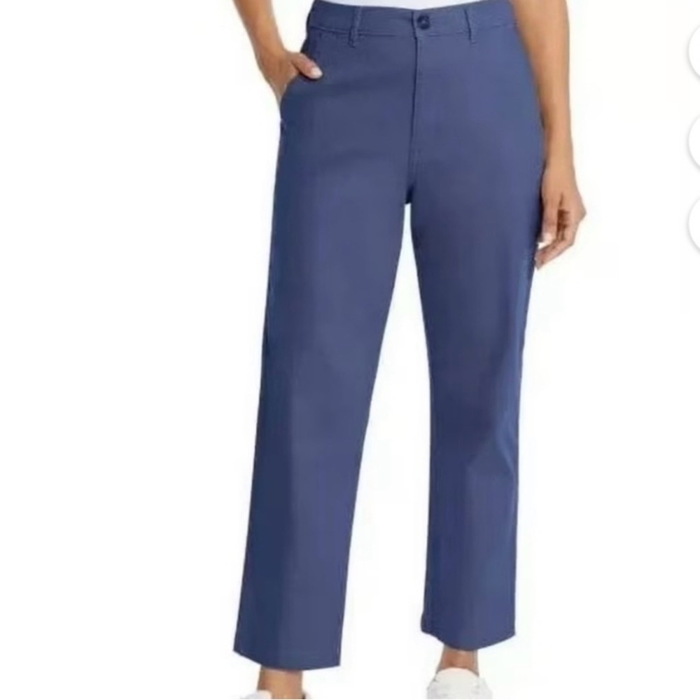 G.H. Bass & Co. Ladies' Chino Pants Ankle Length Blue SZ 10 NWT